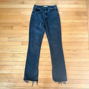 Zara Black Split Hem Jeans size 6